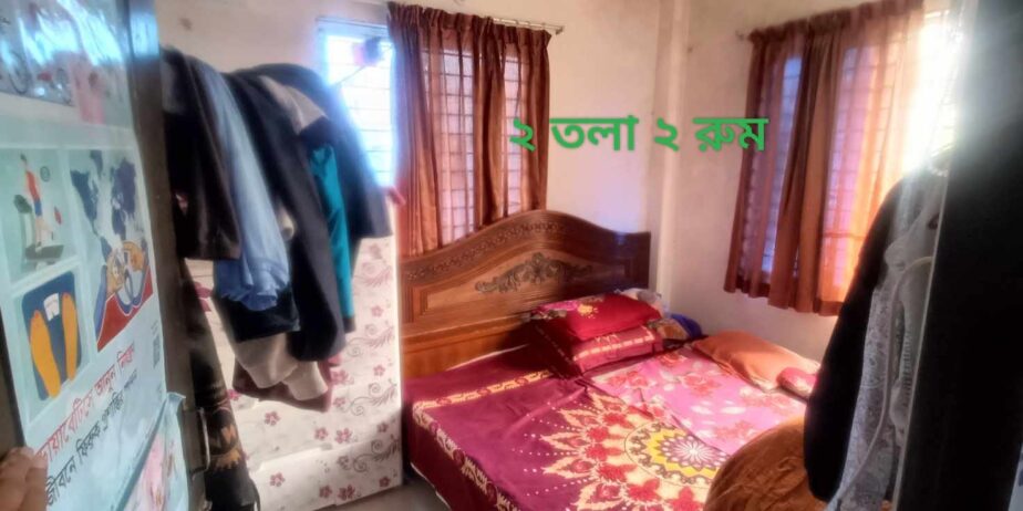  নূরিয়া স্কুলের মসজিদের পশ্চিম পাশে  ২য় তলার জন্য  ছোট ফ্যামিলির জন্য ফ্লাট ভাড়া দেয়া হবে